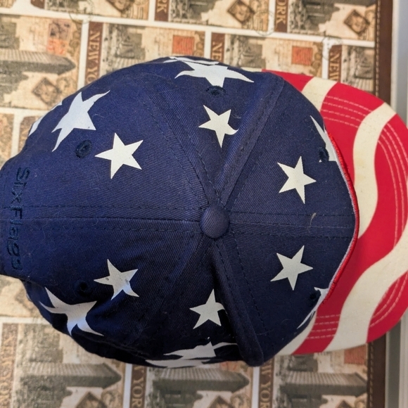 Six flags hat dc comics super man patriotic - Picture 4 of 7